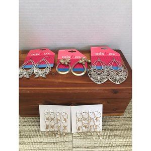 Fun earring‎ bundle Goldtone & Silvertone